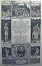 Originalutgåvan av The Anatomy of Melancholy, 1628